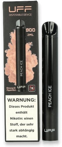 UFF 900 Einweg E-Shisha Peach Ice 20mg UFF 900 Einweg E-Shisha Peach Ice 20mg
