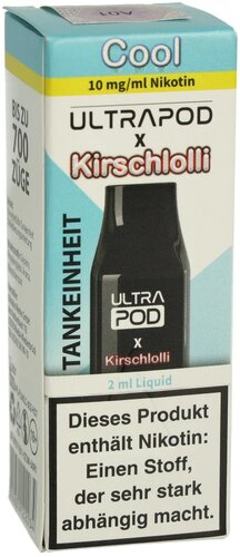 UltraBio Ultrapod Kirschlolli Cool 1x2ml 10mg UltraBio Ultrapod Kirschlolli Cool 1x2ml 10mg