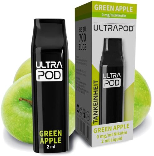 UltraBio Ultrapod Green Apple 1x2ml Nikotinfrei UltraBio Ultrapod Green Apple 1x2ml Nikotinfrei