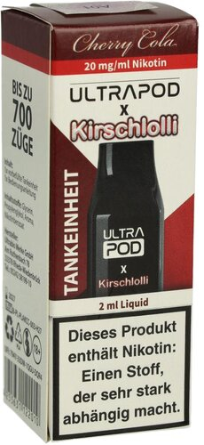 UltraBio Ultrapod Kirschlolli Cherry Cola 1x2ml 20mg UltraBio Ultrapod Kirschlolli Cherry Cola 1x2ml 20mg