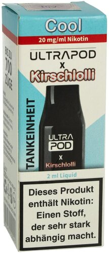 UltraBio Ultrapod Kirschlolli Cool 1x2ml 20mg UltraBio Ultrapod Kirschlolli Cool 1x2ml 20mg