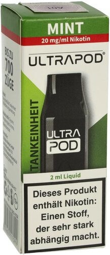 UltraBio Ultrapod Mint 1x2ml 20mg UltraBio Ultrapod Mint 1x2ml 20mg