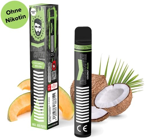 Undercover Vapes 600 Coconut Melon Einweg E-Shisha Nikotinfrei Undercover Vapes 600 Coconut Melon Einweg E-Shisha Nikotinfrei