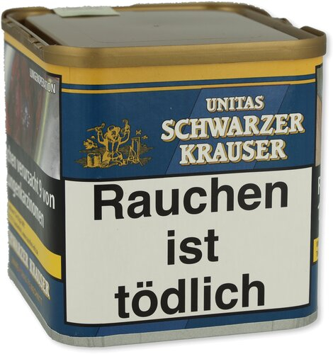 Unitas Schwarzer Krauser Tabak 75g Dose Feinschnitt