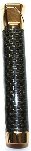 V-Fire Feuerzeug Lady Carbon Fiber Gold Piezo-Zündung V-Fire Feuerzeug Lady Carbon Fiber Gold Piezo-Zündung