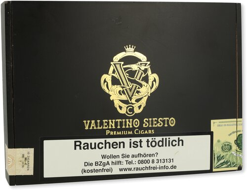 Valentino Siesto Nero Black Sun Grown Robusto Zigarren 10 Stk.