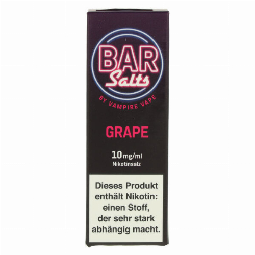 Vampire Vape Bar Salts Grape Nikotinsalz Liquid 10mg Vampire Vape Bar Salts Grape Nikotinsalz Liquid 10mg