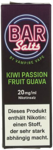 Vampire Vape Bar Salts Kiwi Passion Fruit Guava Nikotinsalz Liquid 20mg