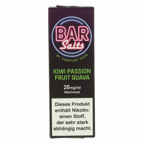 Vampire Vape Bar Salts Kiwi Passion Fruit Guava Nikotinsalz Liquid 20mg Vampire Vape Bar Salts Kiwi Passion Fruit Guava Nikotinsalz Liquid 20mg