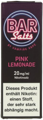 Vampire Vape Bar Salts Pink Lemonade Nikotinsalz Liquid 20mg