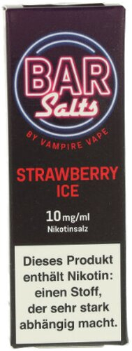 Vampire Vape Bar Salts Strawberry Ice Nikotinsalz Liquid 10mg Vampire Vape Bar Salts Strawberry Ice Nikotinsalz Liquid 10mg