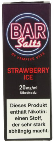 Vampire Vape Bar Salts Strawberry Ice Nikotinsalz Liquid 20mg
