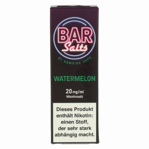 Vampire Vape Bar Salts Watermelon Nikotinsalz Liquid 20mg Vampire Vape Bar Salts Watermelon Nikotinsalz Liquid 20mg