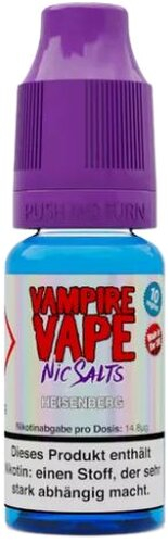 Vampire Vape Heisenberg Nicotinsalz Liquid 10mg Vampire Vape Heisenberg Nicotinsalz Liquid 10mg