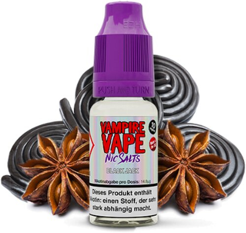 Vampire Vape Nikotinsalz Liquid Black Jack 10mg Vampire Vape Nikotinsalz Liquid Black Jack 10mg