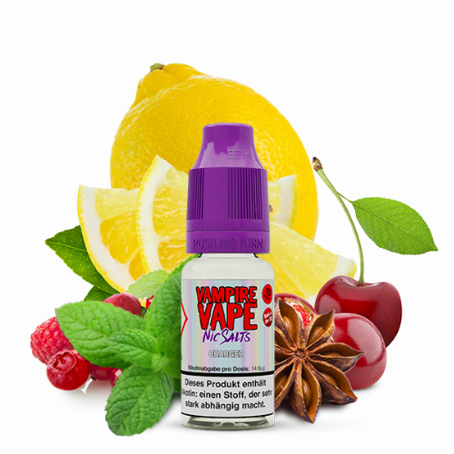 Vampire Vape Nikotinsalz Liquid Charger 10mg Vampire Vape Nikotinsalz Liquid Charger 10mg