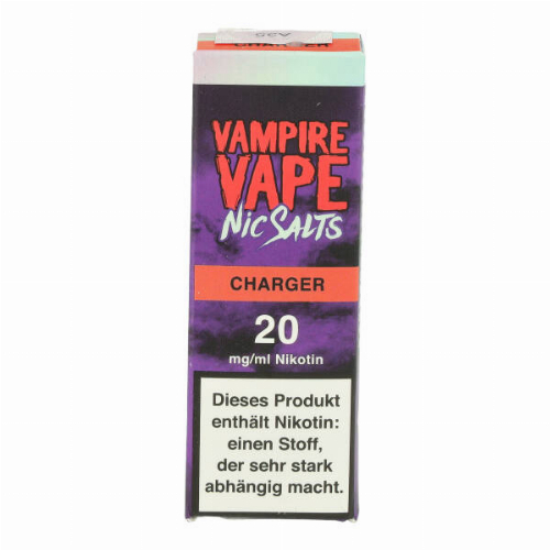 Vampire Vape Nikotinsalz Liquid Charger 20mg Vampire Vape Nikotinsalz Liquid Charger 20mg
