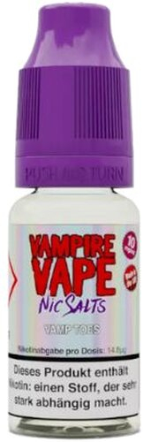 Vampire Vape Nikotinsalz Liquid Vamp Toes 10mg Vampire Vape Nikotinsalz Liquid Vamp Toes 10mg
