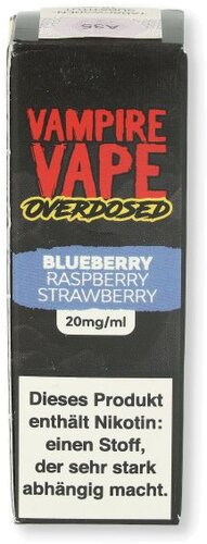 Vampire Vape Overdosed Blueberry Raspberry Strawberry 10ml 20mg/ml