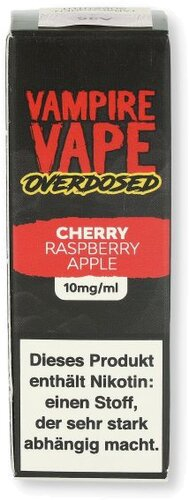 Vampire Vape Overdosed Cherry Raspberry Apple 10ml 10mg/ml