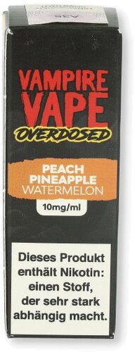 Vampire Vape Overdosed Peach Pineapple Watermelon 10ml 10mg/ml