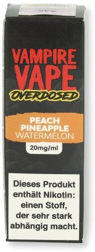 Vampire Vape Overdosed Peach Pineapple Watermelon 10ml 20mg/ml