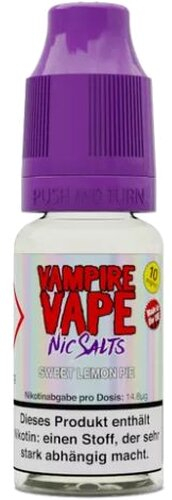 Vampire Vape Sweet Lemon Pie Nicotinsalz Liquid 10mg