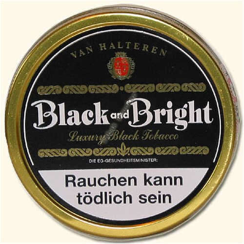 Van Halteren Pfeifentabak Black and Bright 100g Dose Van Halteren Pfeifentabak Black and Bright 100g Dose