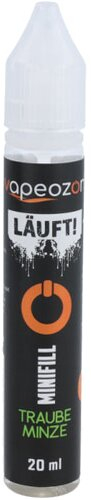 Vapeozon Läuft! Minifill Liquid Traube-Minze 20ml 0mg