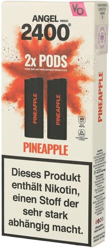 Vapes Bars Angel 2400 Pineapple Pods 2x2ml 20mg