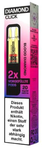 Vapes Bars Diamond Click Blood Diamond Prefilled Pod 2x2ml 20mg Vapes Bars Diamond Click Blood Diamond Prefilled Pod 2x2ml 20mg