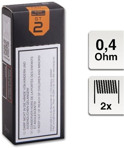 Vaporesso Coil GT2 0,4 Ohm, 3 Stück Vaporesso Coil GT2 0,4 Ohm, 3 Stück