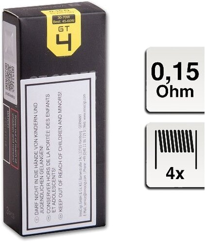 Vaporesso Coil GT4 0,15 Ohm 3 Stück Vaporesso Coil GT4 0,15 Ohm 3 Stück