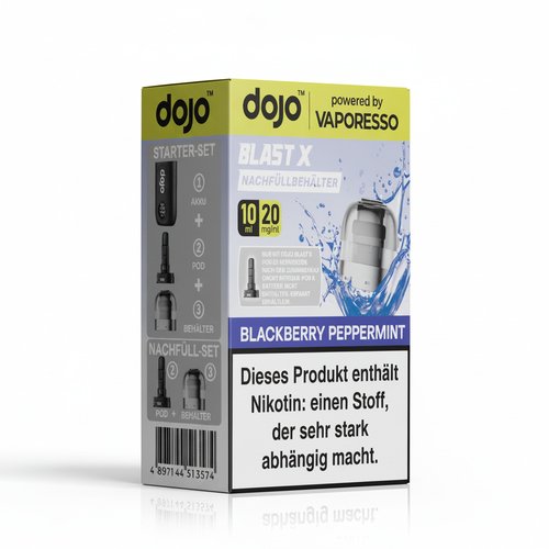 Vaporesso Dojo Blast X Pod Blackberry Peppermint Nachfüllbehälter 20mg