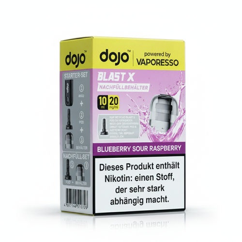 Vaporesso Dojo Blast X Pod Blueberry Sour Raspberry Nachfüllbehälter 20mg