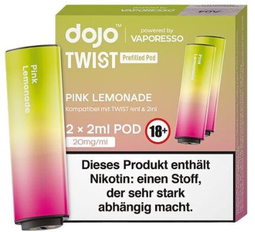 Vaporesso Dojo Twist Pink Lemonade Prefilled Pod 2x2ml 20mg