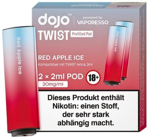 Vaporesso Dojo Twist Red Apple Ice Prefilled Pod 2x2ml 20mg