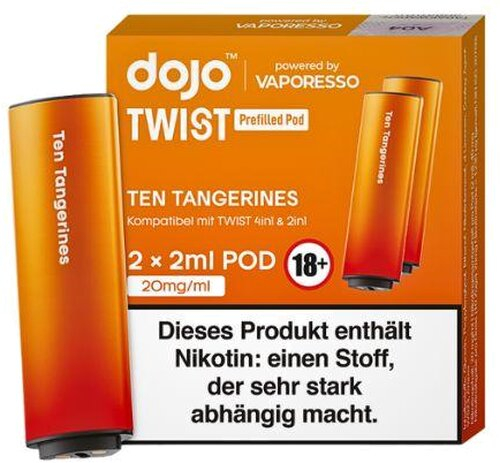 Vaporesso Dojo Twist Ten Tangerines Prefilled Pod 2x2ml 20mg