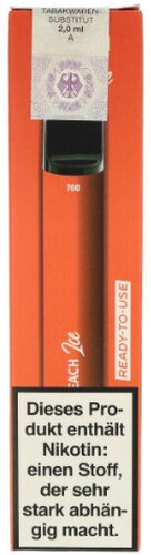 Vapors Line 700 Einweg E-Shisha Peach Ice, Ready-to-use 17mg Vapors Line 700 Einweg E-Shisha Peach Ice, Ready-to-use 17mg