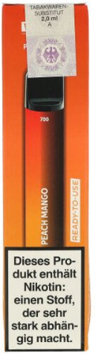 Vapors Line 700 Einweg E-Shisha Peach Mango, Ready-to-use 17mg