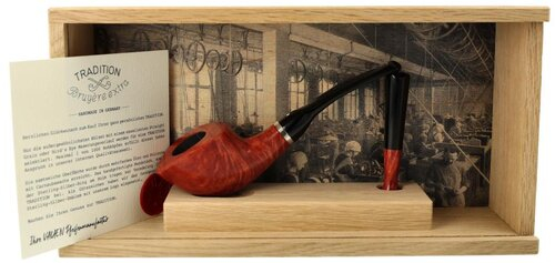 Vauen 175 Years Jubiläumspfeife Braun Glatt Nummer 49 von 175 mit Zertifikat, Pfeifenstopfer und Schmuckkiste Vauen 175 Years Jubiläumspfeife Braun Glatt Nummer 49 von 175 mit Zertifikat, Pfeifenstopfer und Schmuckkiste