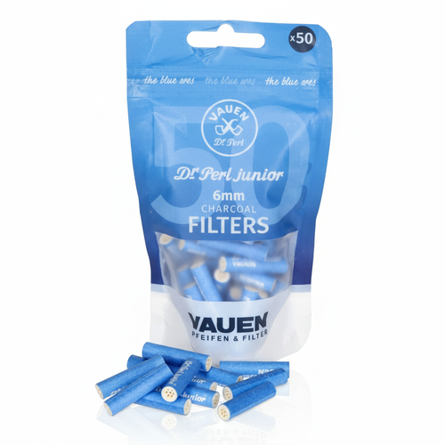 Vauen Dr. Perl junior Pfeifenfilter 6mm 50 Stk.