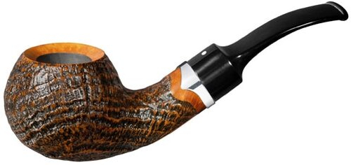 Vauen Pfeife Finn 537 braun, sandgestrahlt 