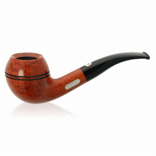 Vauen Pfeife Jubiläumsedition 175 Years JU 108 Braun Glatt mit Sterling-Silber-Emblem mit Filter im Schmuckkarton Vauen Pfeife Jubiläumsedition 175 Years JU 108 Braun Glatt mit Sterling-Silber-Emblem mit Filter im Schmuckkarton