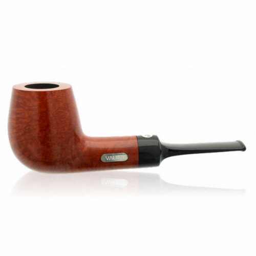 Vauen Pfeife Jubiläumsedition 175 Years JU 111 Braun Glatt mit Sterling-Silber-Emblem mit Filter im Schmuckkarton