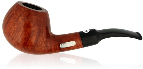 Vauen Pfeife Jubiläumsedition 175 Years JU 142 Braun Glatt  mit Sterling-Silber-Emblem und Filter im Schmuckkarton Vauen Pfeife Jubiläumsedition 175 Years JU 142 Braun Glatt  mit Sterling-Silber-Emblem und Filter im Schmuckkarton