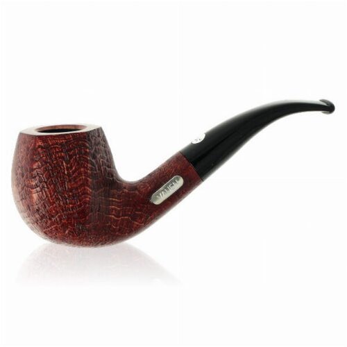 Vauen Pfeife Jubiläumsedition 175 Years JU 506 Dunkelbraun Sandgestrahlt mit Sterling-Silber-Emblem mit Filter im Schmuckkarton Vauen Pfeife Jubiläumsedition 175 Years JU 506 Dunkelbraun Sandgestrahlt mit Sterling-Silber-Emblem mit Filter im Schmuckkarton