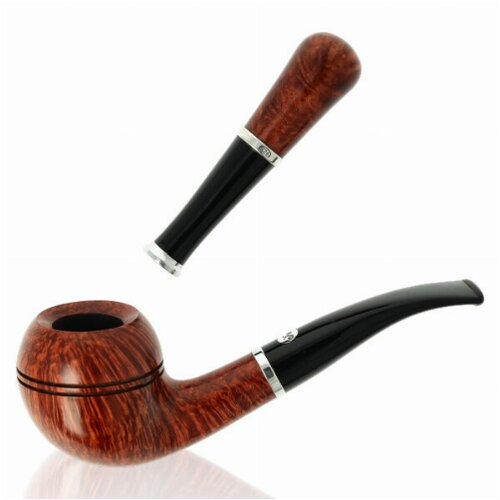 Vauen Pfeife Tradition Weißpunktqualität Bruyere extra Braun Glatt 08 mit Pfeifenstopfer und Zertifikat Vauen Pfeife Tradition Weißpunktqualität Bruyere extra Braun Glatt 08 mit Pfeifenstopfer und Zertifikat