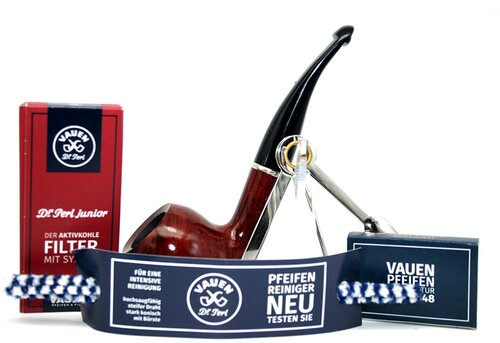 Vauen Starterset 008, Lederbeutel schwarz, mit Zubehör