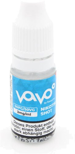 Vavo 10ml Nikotin-Shot 3mg 50PG/50VG Vavo 10ml Nikotin-Shot 3mg 50PG/50VG